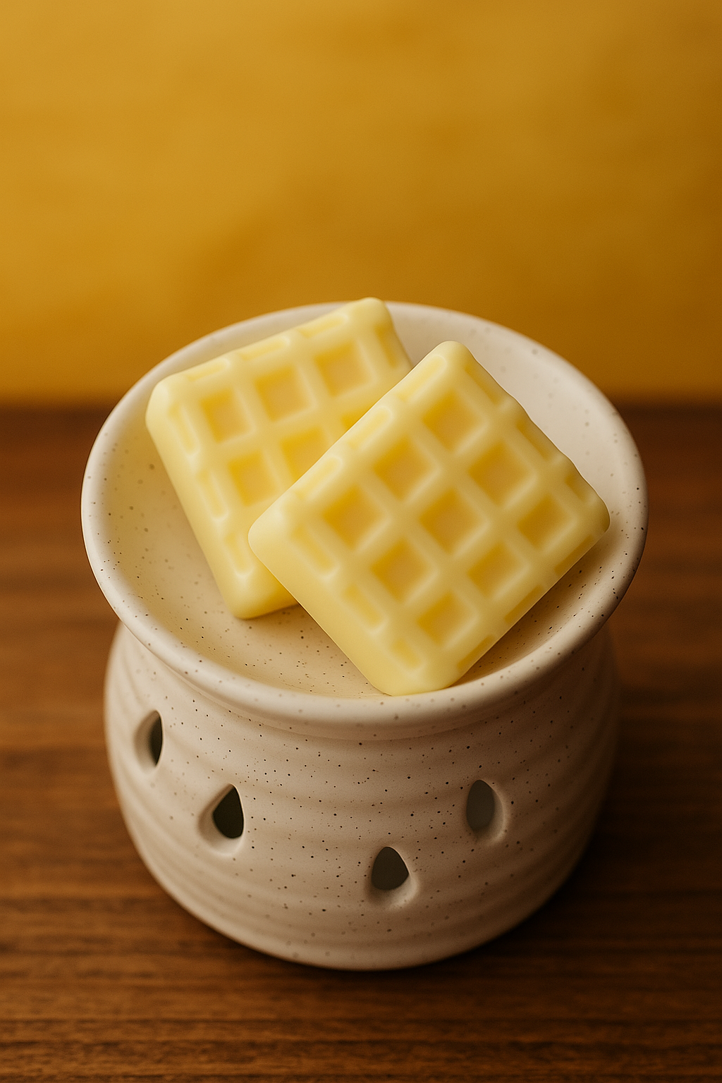🧇 Fondants parfumés Duo Gaufres Jaunes 19g 🕯️