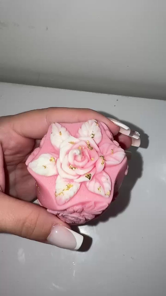 Bougie Élégance Rose ancienne 🌹