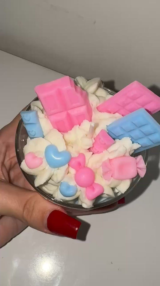Bougie Chantilly Bubble Gum 🎀Douceur Sucrée Inoubliable ! 🍬